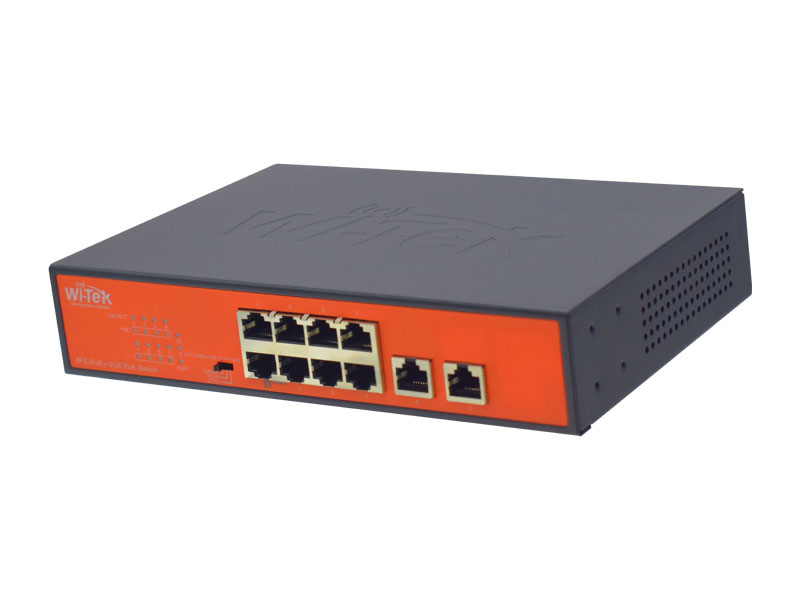 Коммутатор 8 PoE портов Wi-Tek WI-PS210G  v4 WI-PS210G v4